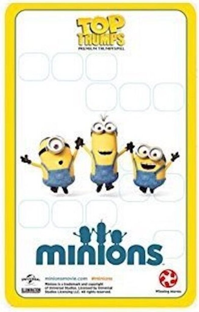 Top Trumps - Minions tuck box Kartenspiel Karten Spiel Film Quartett