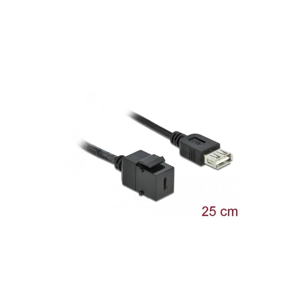 Module Keystone DeLOCK 86384 RJ45 blindé Cat.6A pour panneau de brassage - 2
