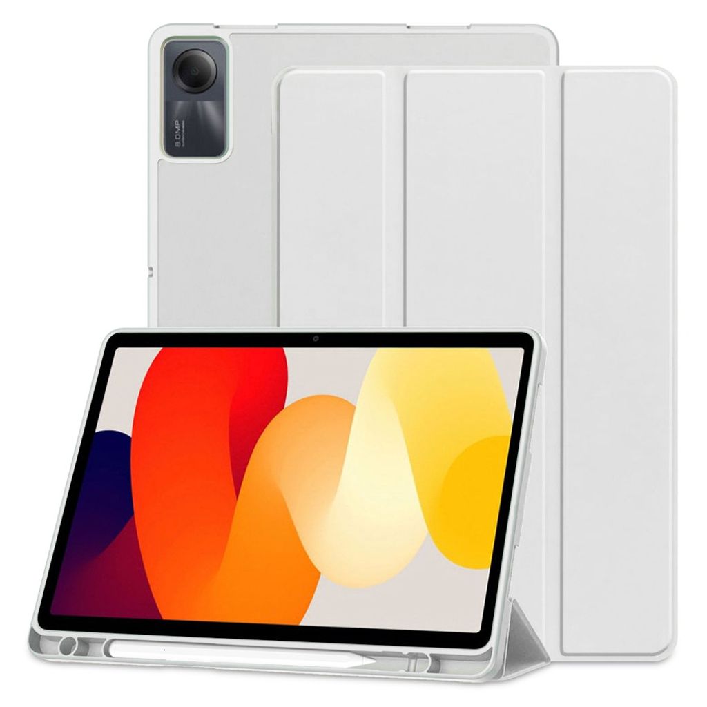 Techsuit Flex Trifold Tablet-Hülle mit Pencil-Halter für Xiaomi Redmi Pad SE - Grau