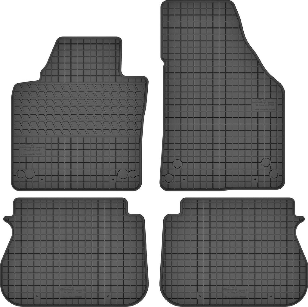 Gummimatten Gummi Fußmatten für Volkswagen Caddy