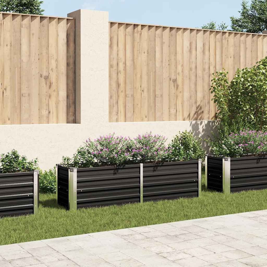 vidaXL Garten-Hochbeet Anthrazit 160 x 40 x 45 cm Produktbild 