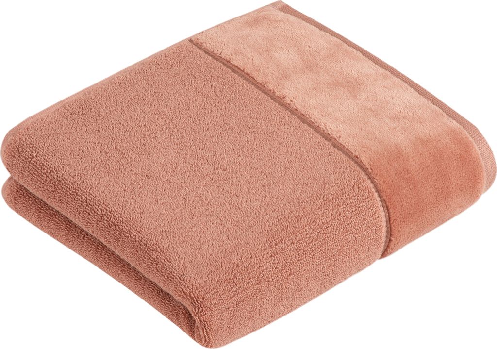 Vossen Handtuch Pure Vegan Life Farbe red wood Größe 60x110 Produktbild 