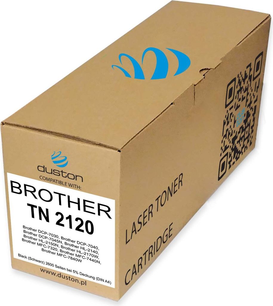 TN2120, TN-2120 Toner Druckertoner Patrone Schwarz kompatibel mit Brother DCP-7030 7040 7045 HL-2140 2150 2170 MFC-7320 7440 7840