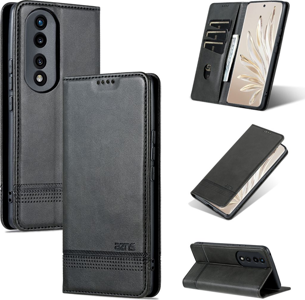 Leder Hülle für Honor 90, Klapphüllen Brieftasche Produktbild 