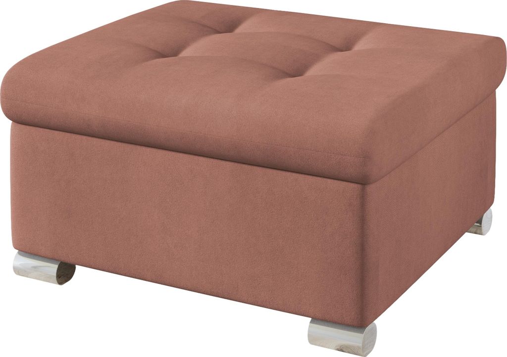 MIRJAN24 Polsterhocker Niko Klein, Stilvoll Sitzhocker vom Hersteller, Moderne Hocker (Farbe: Uttario Velvet 2955)