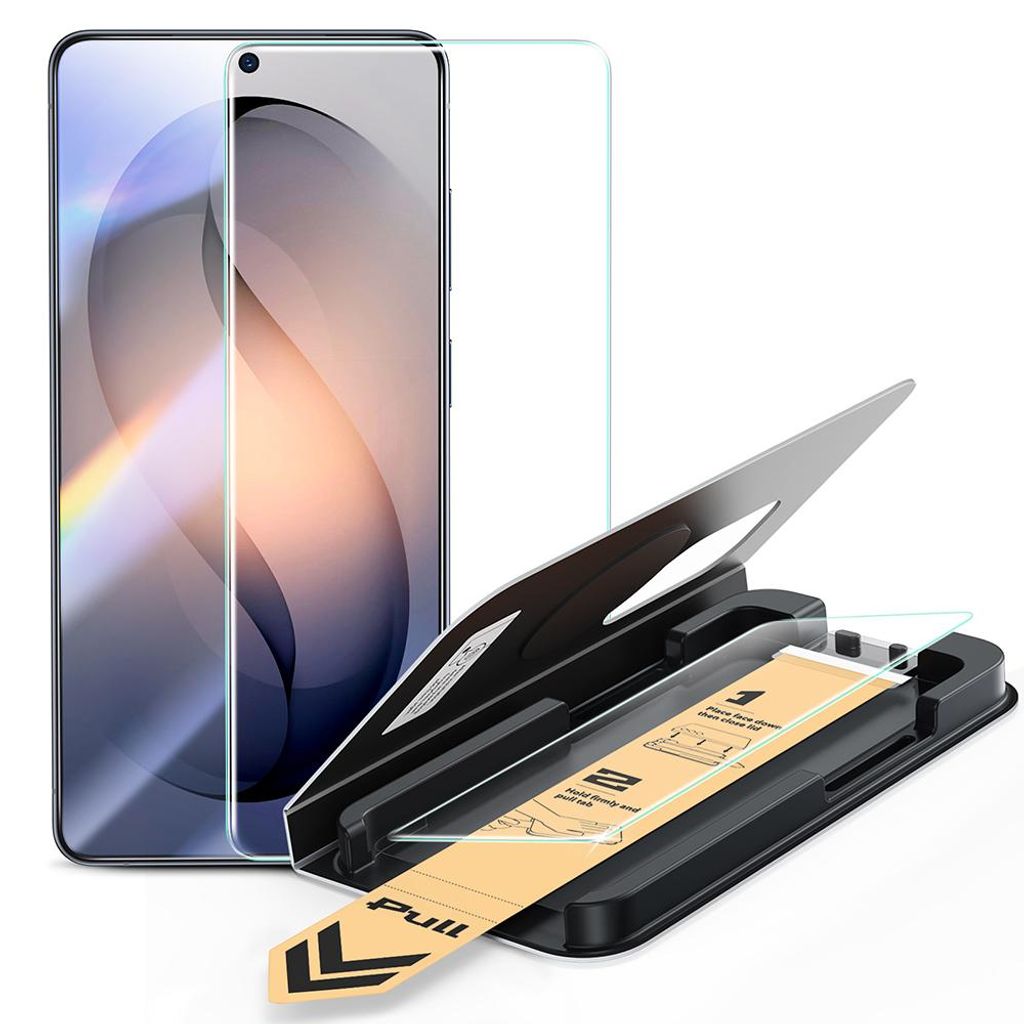 Gehärtetes Glas mit Positionierungsrahmen für Galaxy S26 Produktbild 
