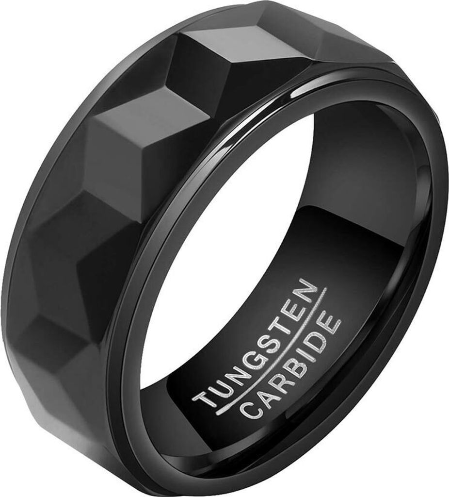 Wolfram Ring: Tungstenring schwarz 68 (21.6 mm Ø)