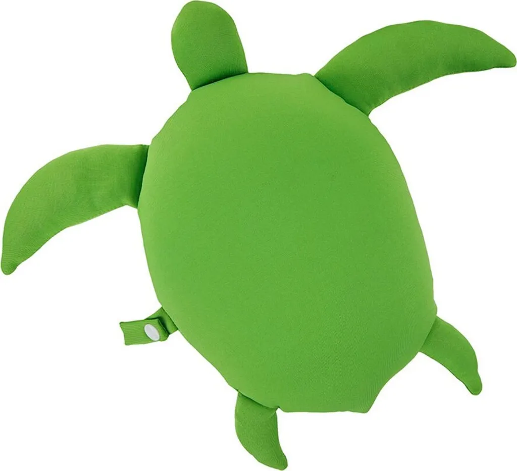 Coussin de plage vert Balvi Summer Turtle en textile doux et ultra-léger