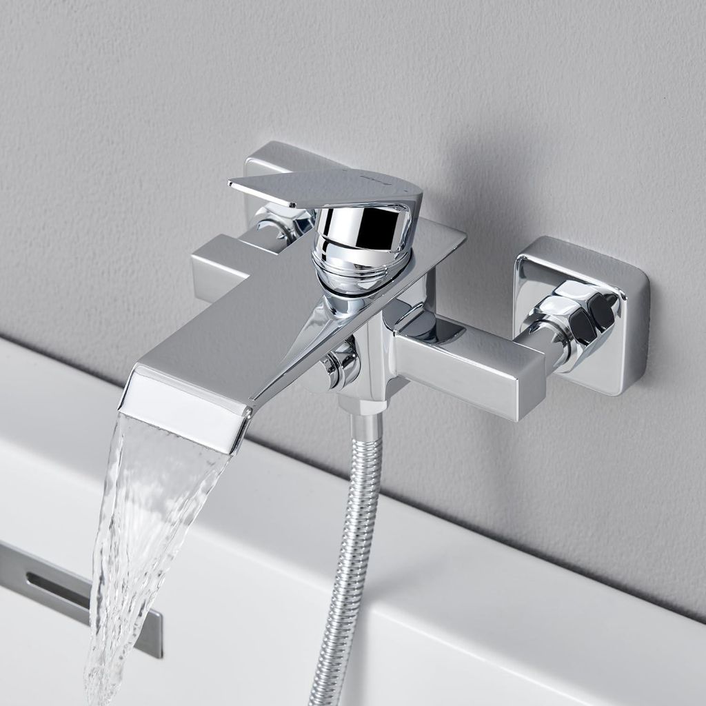 Waterval Badarmatuur - Badkuiparmatuur - Chroom - Mengkraan Productafbeelding 