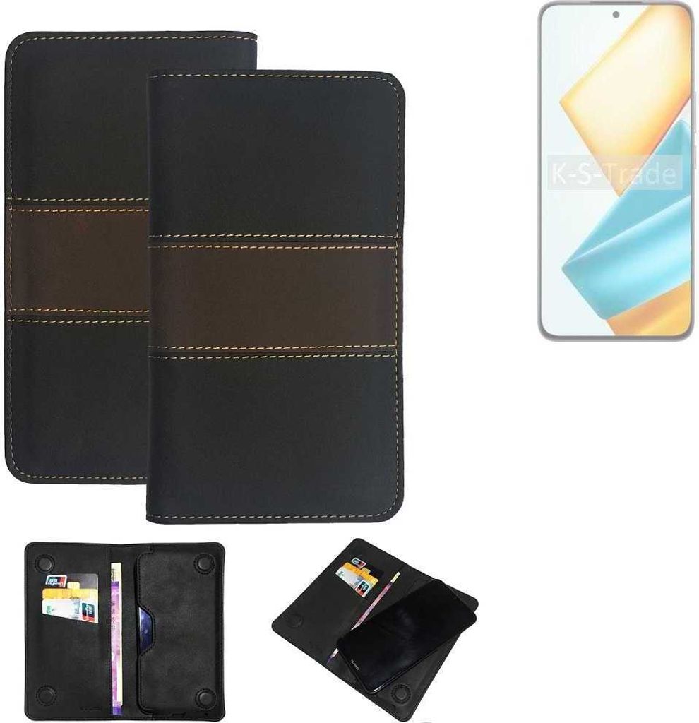 K-S-Trade Hülle Handyhülle kompatibel mit Honor 90 GT Schutzhülle Walletcase Bookstyle Tasche Schutz Case Handytasche Wallet Cover Kunstleder