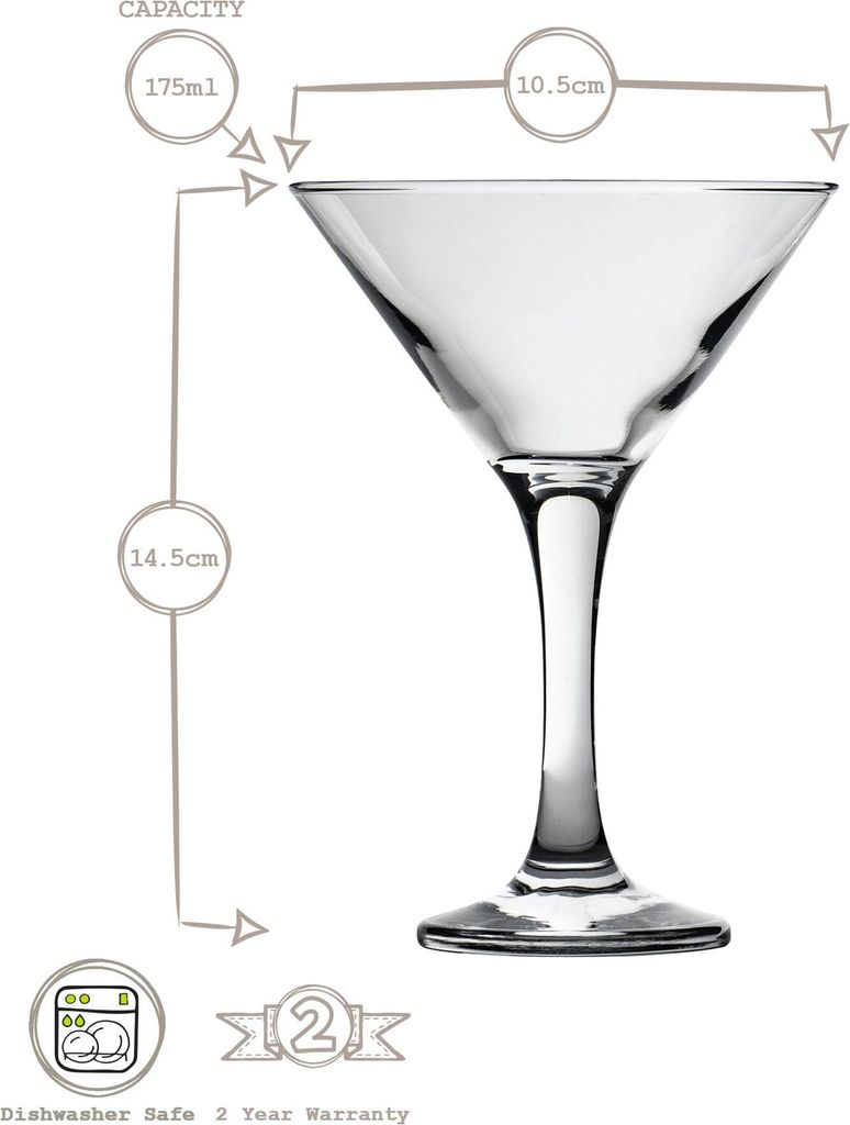 LAV 6-teiliges Martini Cocktail Gläser-Set "Serie MISKET" Produktbild 11