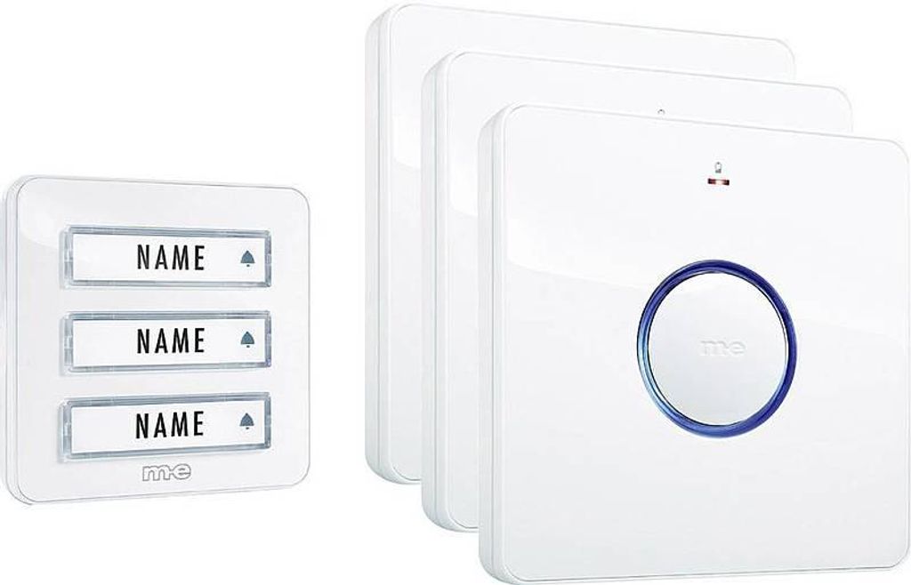 m-e modern-electronics 41097 Funkklingel Komplett-Set Produktbild 