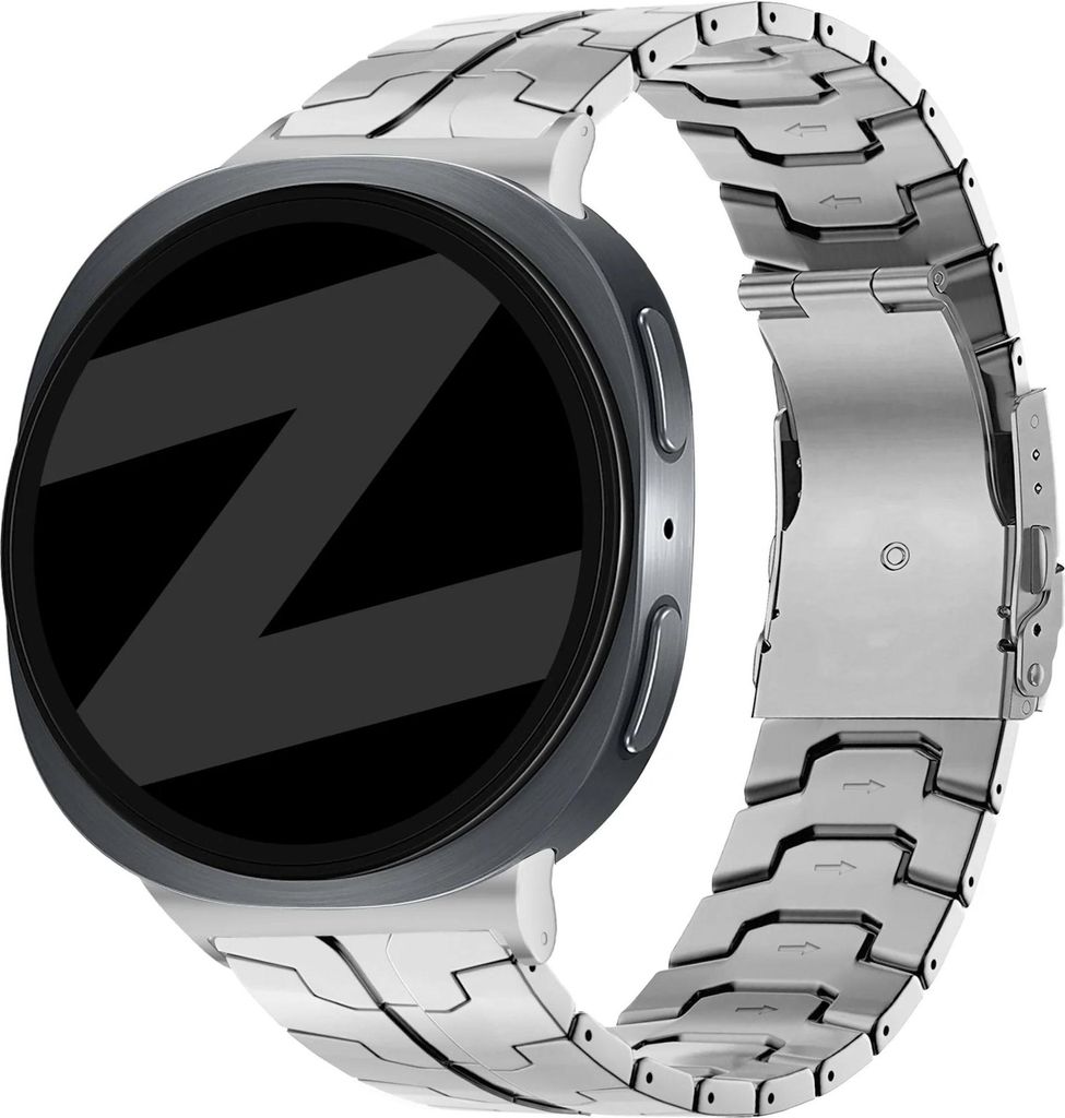 Bandz Steel Band 'Iron' - Hochwertiges Metallband passend für Samsung Galaxy Watch 8 - 40mm / Galaxy Watch 8 - 44mm / Galaxy Watch 8 Classic - Ink...