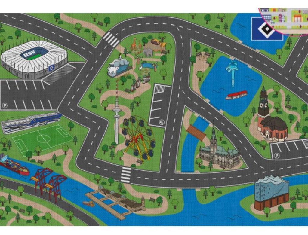 HSV Spielteppich Produktbild 