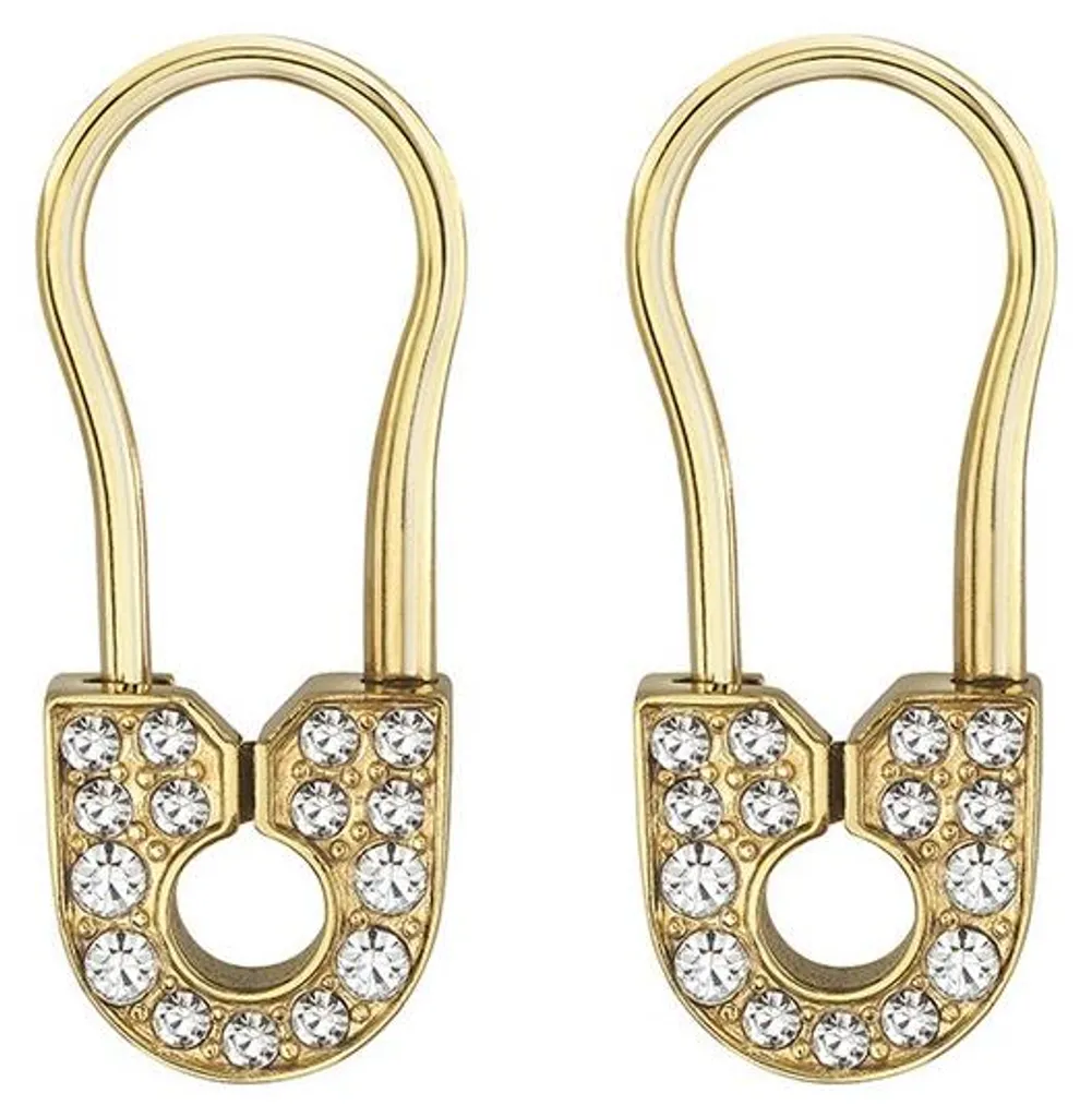 Philipp Plein PJKGA05EU Boucles d'oreilles Safety Pin en Acier 2cm