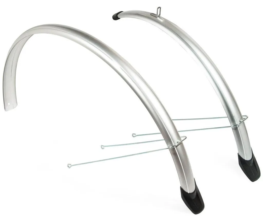 Eurofender Kit Garde-boue 58mm 20 Pouces Argent pour Vélo de Ville Enfant