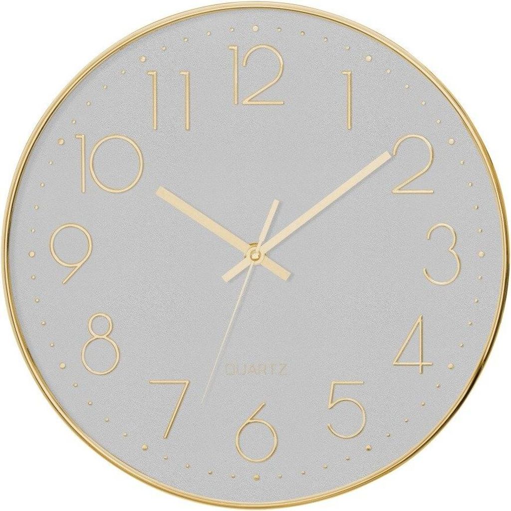 Silent Wanduhr Schlafzimmer-Uhr mit Silent-Mechanik, Ø 30 cm - Atmosphera