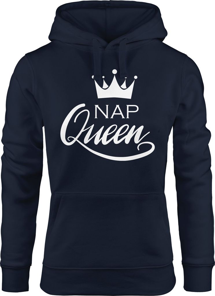 Kapuzen-Pullover Damen NAP Queen Crown Hoodie Moonworks navy M