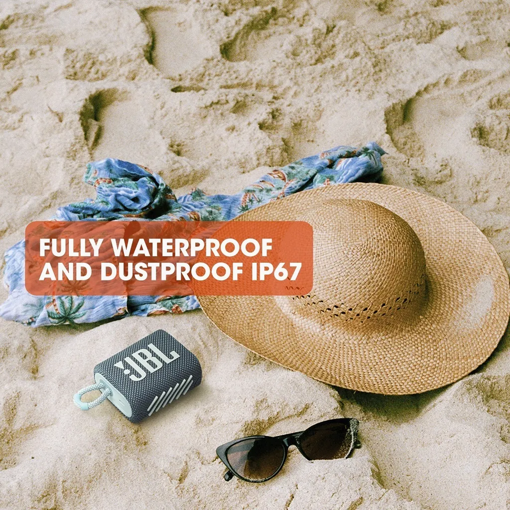 Cassa Bluetooth JBL Go 3 Blu IP67 Impermeabile - Speaker Mini Outdoor - 17