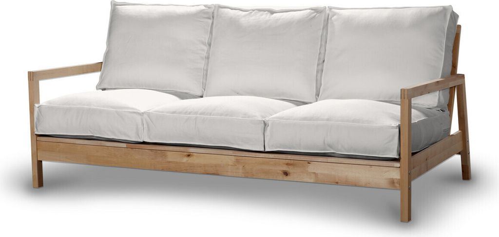 Dekoria Bezug für Lillberg 3-Sitzer Sofa, weiss, Sofahusse, Lillberg 3-Sitzer