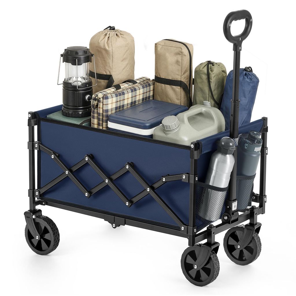 Faltbarer Bollerwagen, Transportwagen mit Griff, 4 Produktbild 