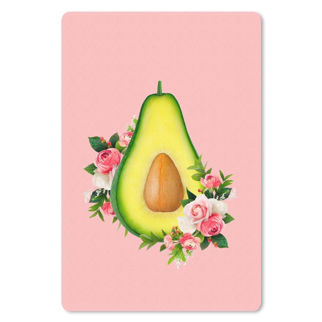 MuchoWow® Mauspad Mousepad Blumen - Avocado - Stilleben Produktbild 