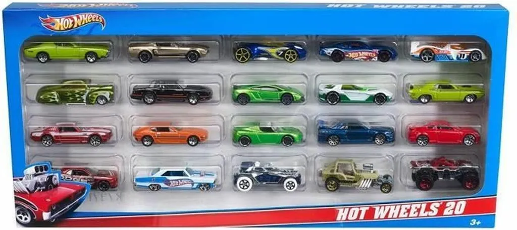 Hot Wheels H7045 Coffret de 20 Véhicules en Métal pour Collectionneur