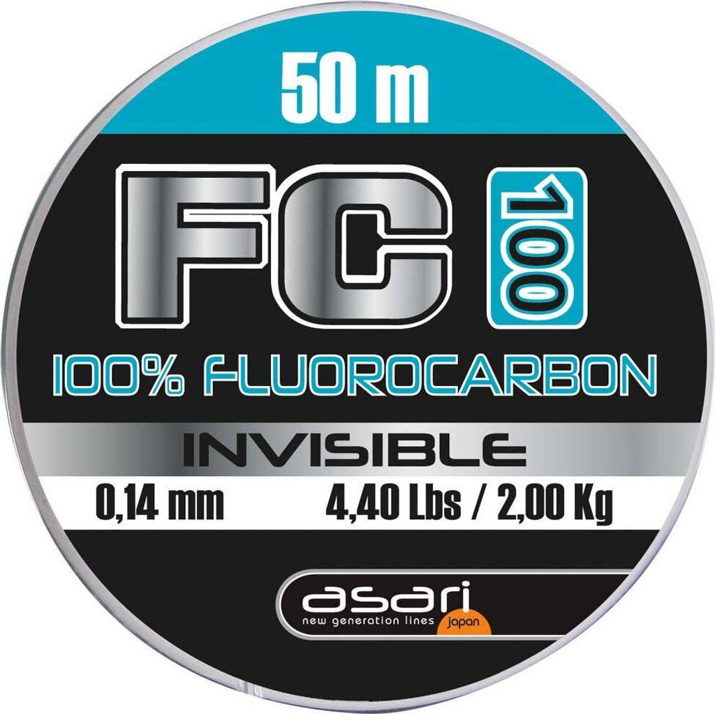 Asari Fc 100 Flurocarbon 50 M Grau 0.370 mm Grau 0.370 mm