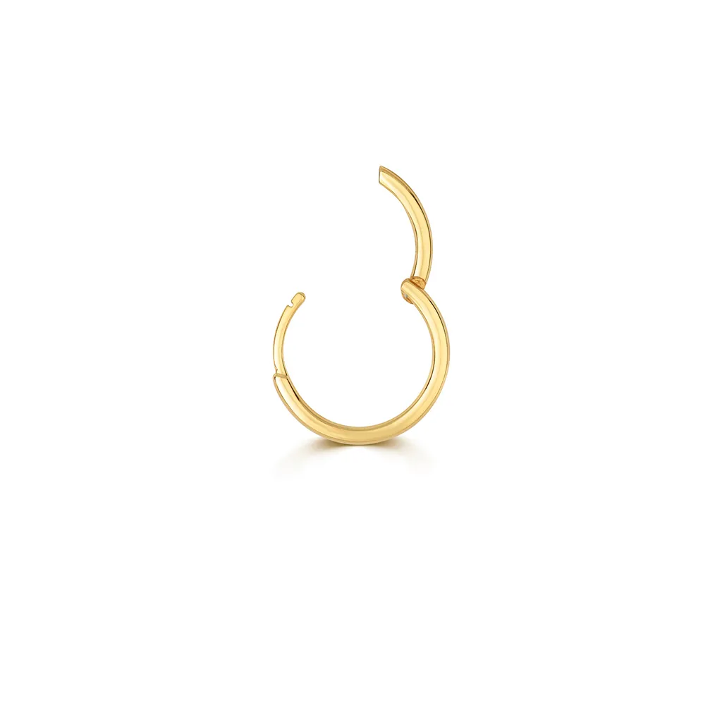 Créole de cartilage pour femme en Or Jaune 9 carats 12mm mono boucle
