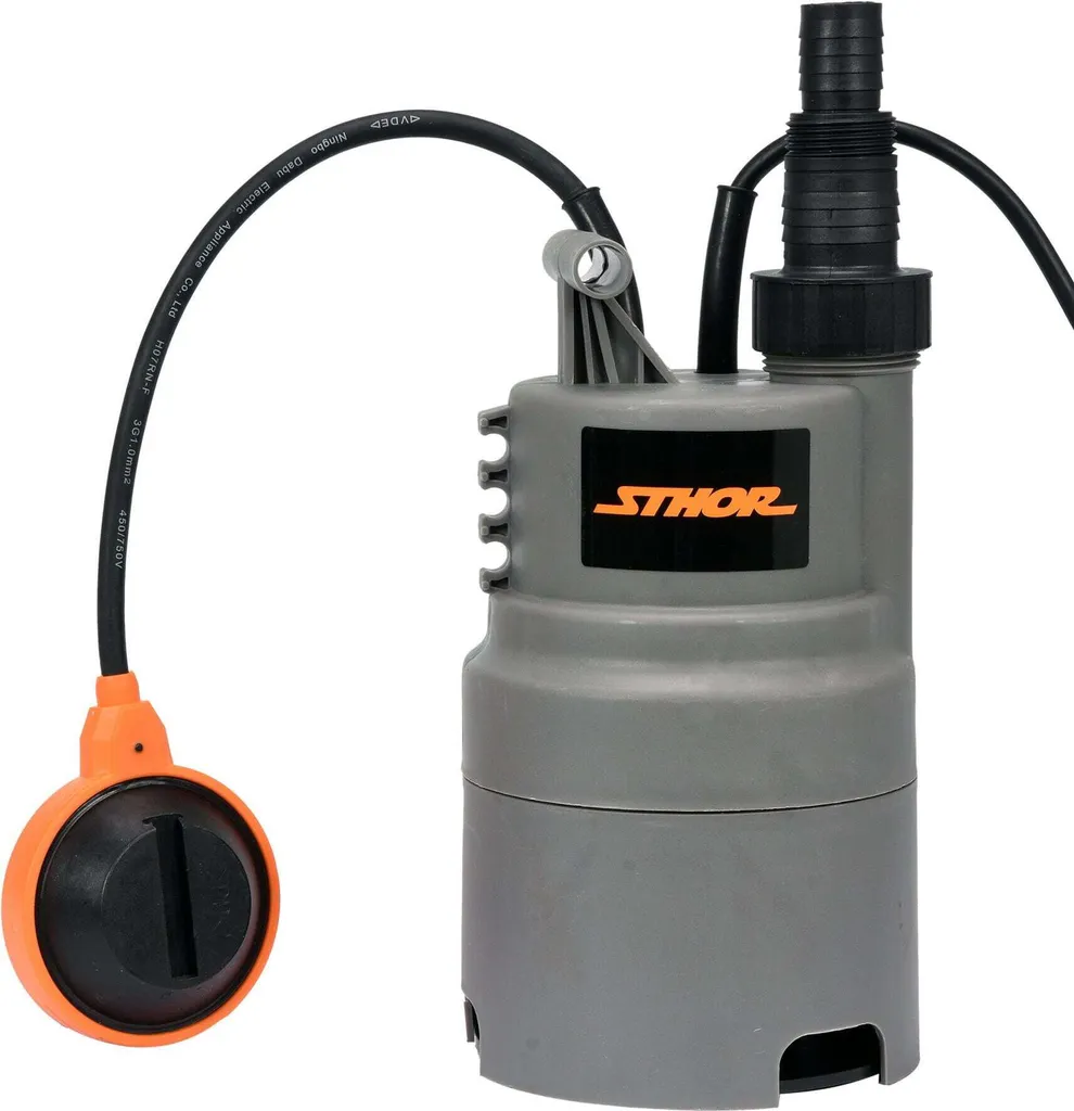 Pompe immergée STHOR 400W pour vider cave et piscine - Débit 6000l/h