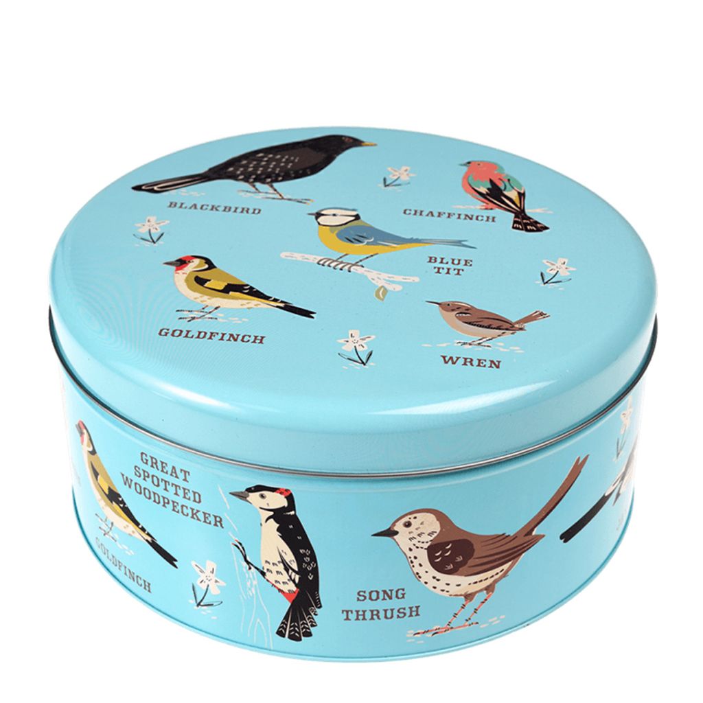 Keksdose Garden Birds Metall Dose rund mit Deckel ca. Ø 24 x 10,5 cm Vogel Motiv