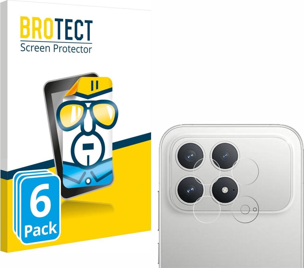 6x Für Xiaomi Poco F8 Pro 5G (NUR Kameraschutz) Schutzfolie BROTECT Displayschutz Display Schutz Folie Klar Transparent