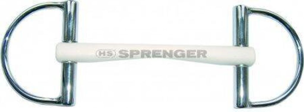 Sprenger D-Ring Trense Stange Duo 16 mm Kunststoffgebiss 140
