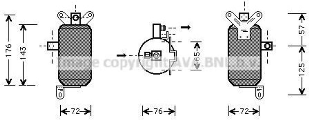 PRASCO JRD021 - OE CBC2319 Klimatrockner für XJ (XJ40, XJ81)