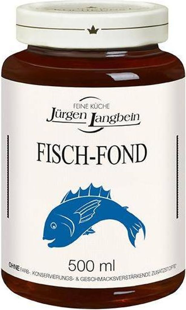 Jürgen Langbein Fisch-Fond 500ml Glas Glutenfrei  Produktbild 