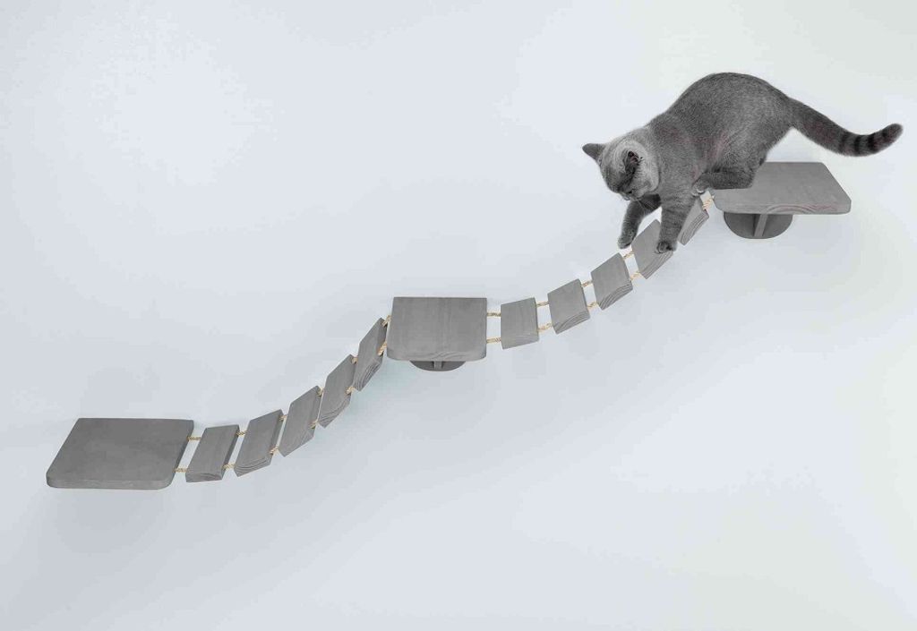 TRIXIE Wandmontierte Katzenkletterleiter 150 x 30 cm Taupe Produktbild 16