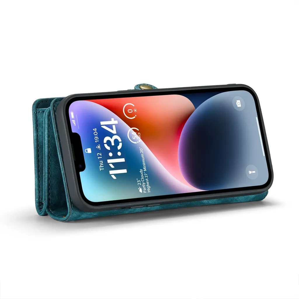 Cover iPhone 14 Luxury Zipper | Custodia Portafoglio Business in Pelle - 3