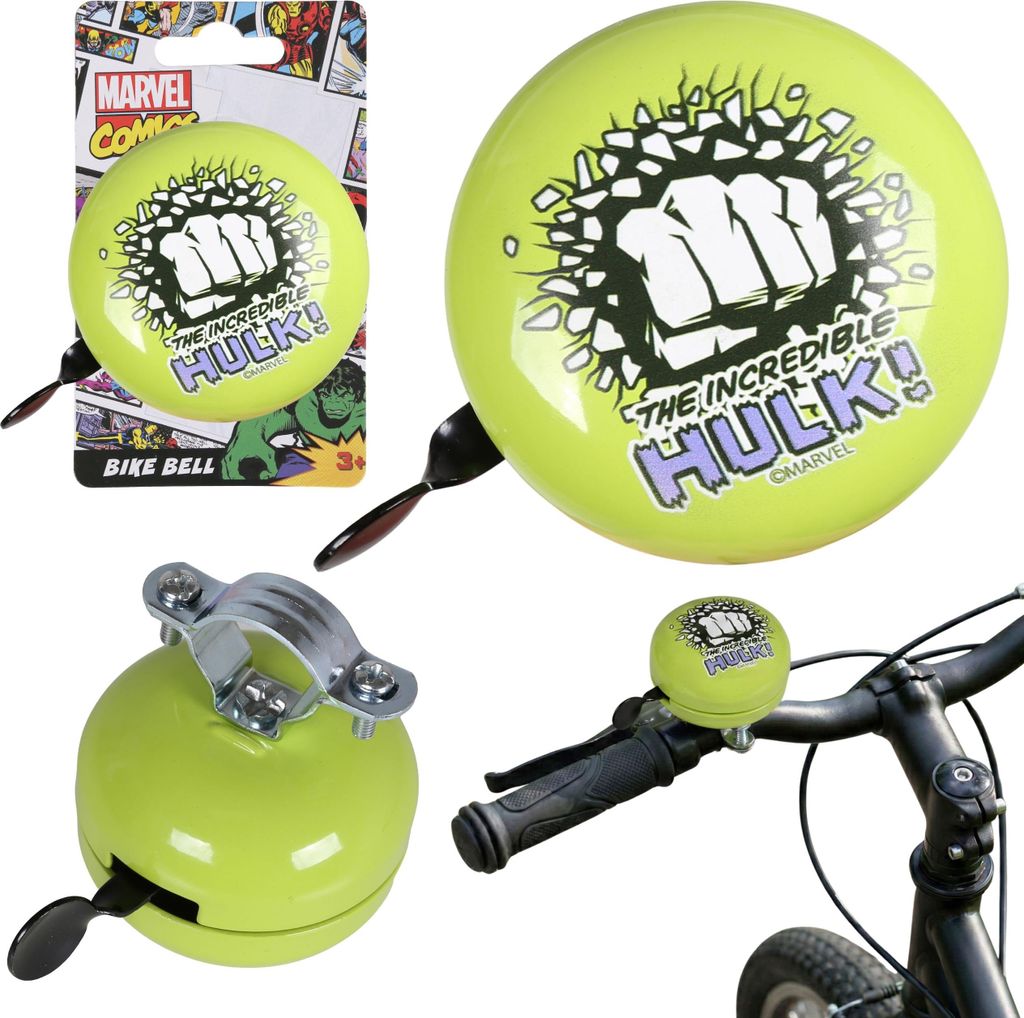 MARVEL Avengers HULK Metall-Fahrradklingel für Produktbild 