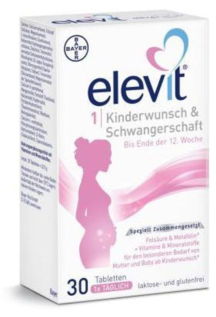 Elevit 1 Fertility & Pregnancy Tablets 30 St Zdjęcie produktu 