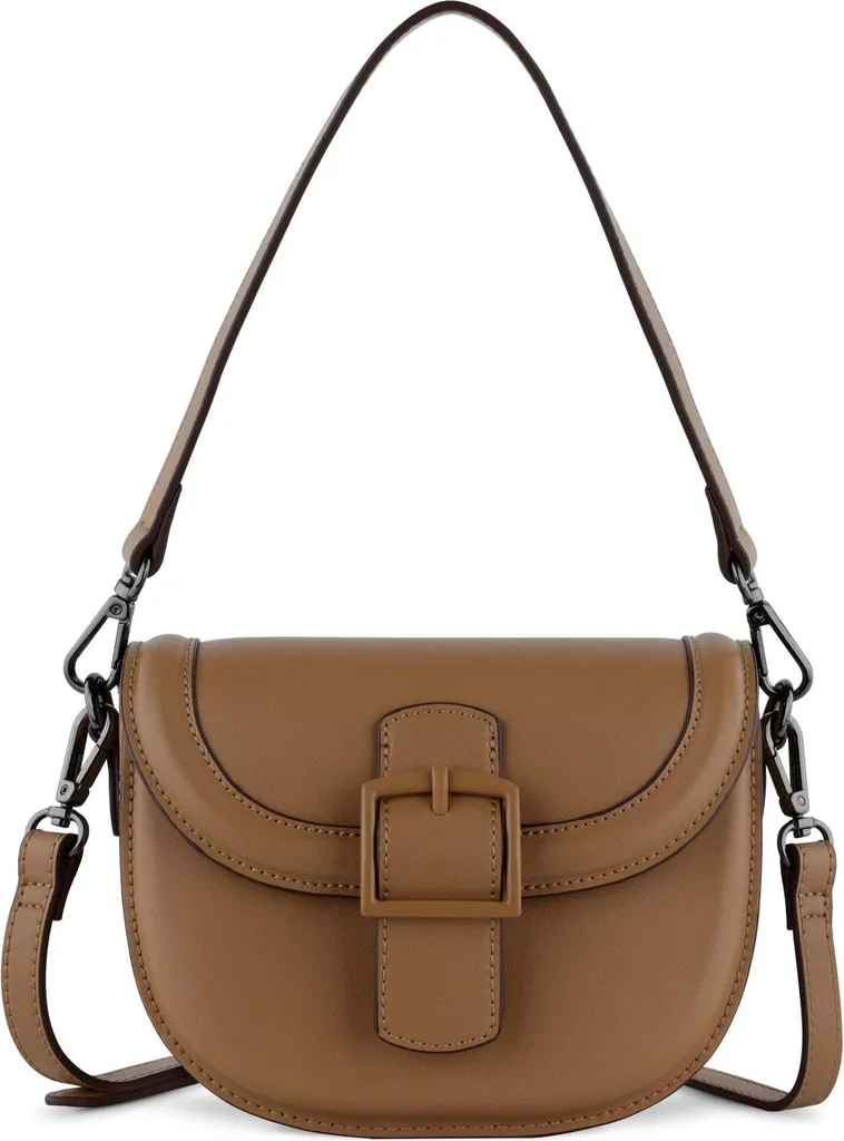 Bugatti Zita Sac à Épaule Bandoulière en Cuir Cognac pour Femme Chic