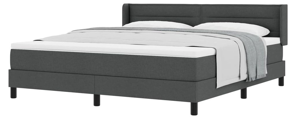 Boxspringbett mit Matratze | Komfortables Schlafsystem für Seitenschläfer | Holzwerkstoff & Stoff | Modernes Schlafzimmer