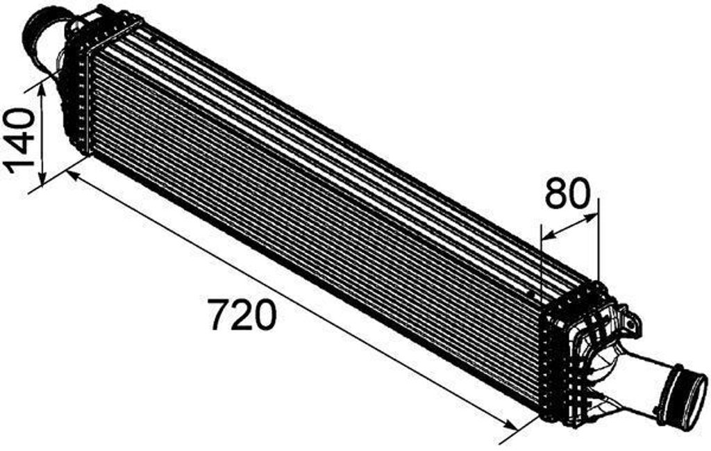 Ladeluftkühler MAHLE CI 169 000P