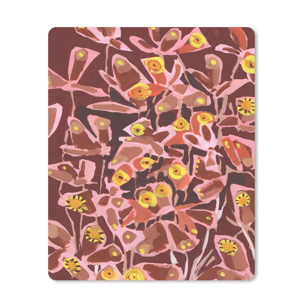 MuchoWow Mauspad Mousepad Braun - Retro - Schmetterlinge - Tiere - Hippie 30x40 cm - Mousepads - Maus Mat - Pad - Mausunterlage - Mausmatten
