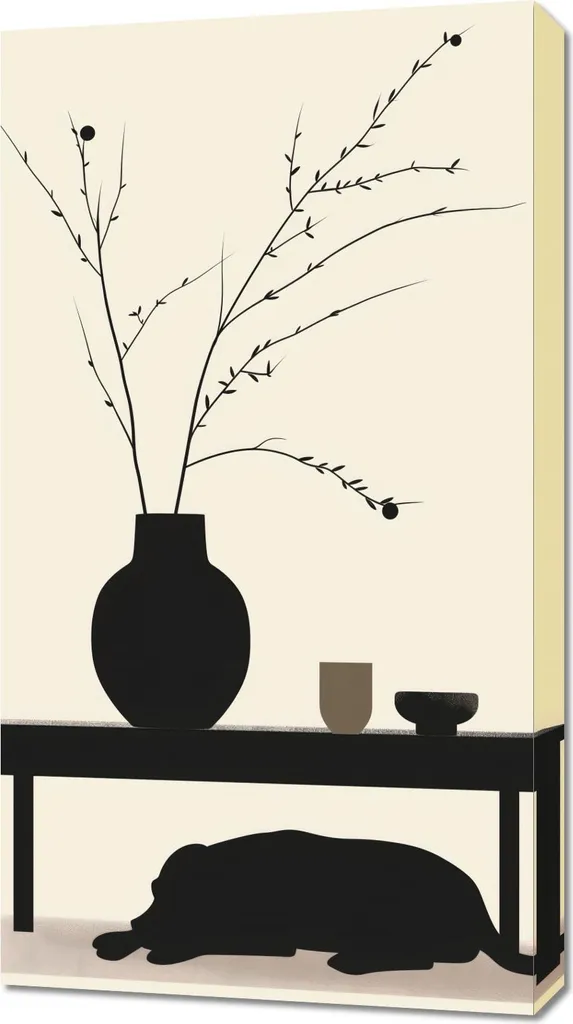 Image 50 x 90 cm Détente chien - Habillez vos murs vides avec élégance