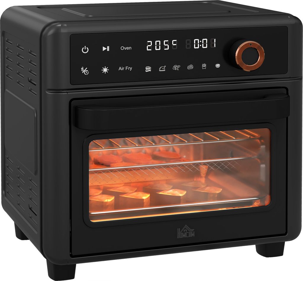 HOMCOM Minibackofen mit Umluft 13L Mini Ofen mit Backblech, Produktbild 1