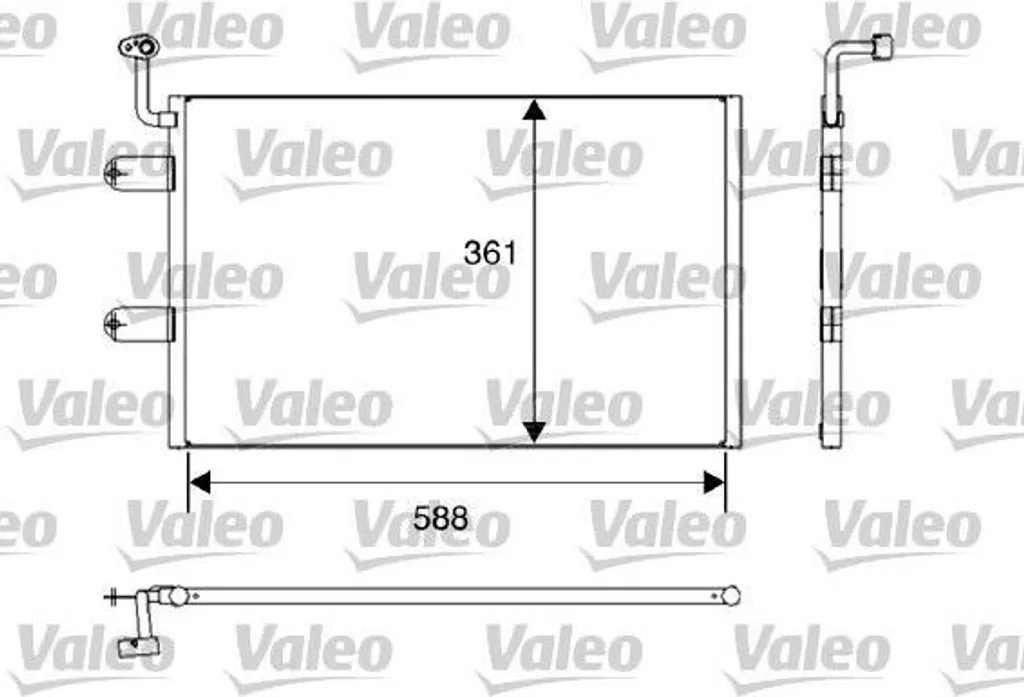 Réparer clim Seat Ibiza Cordoba 6K avec condenseur Valeo 817245 OE