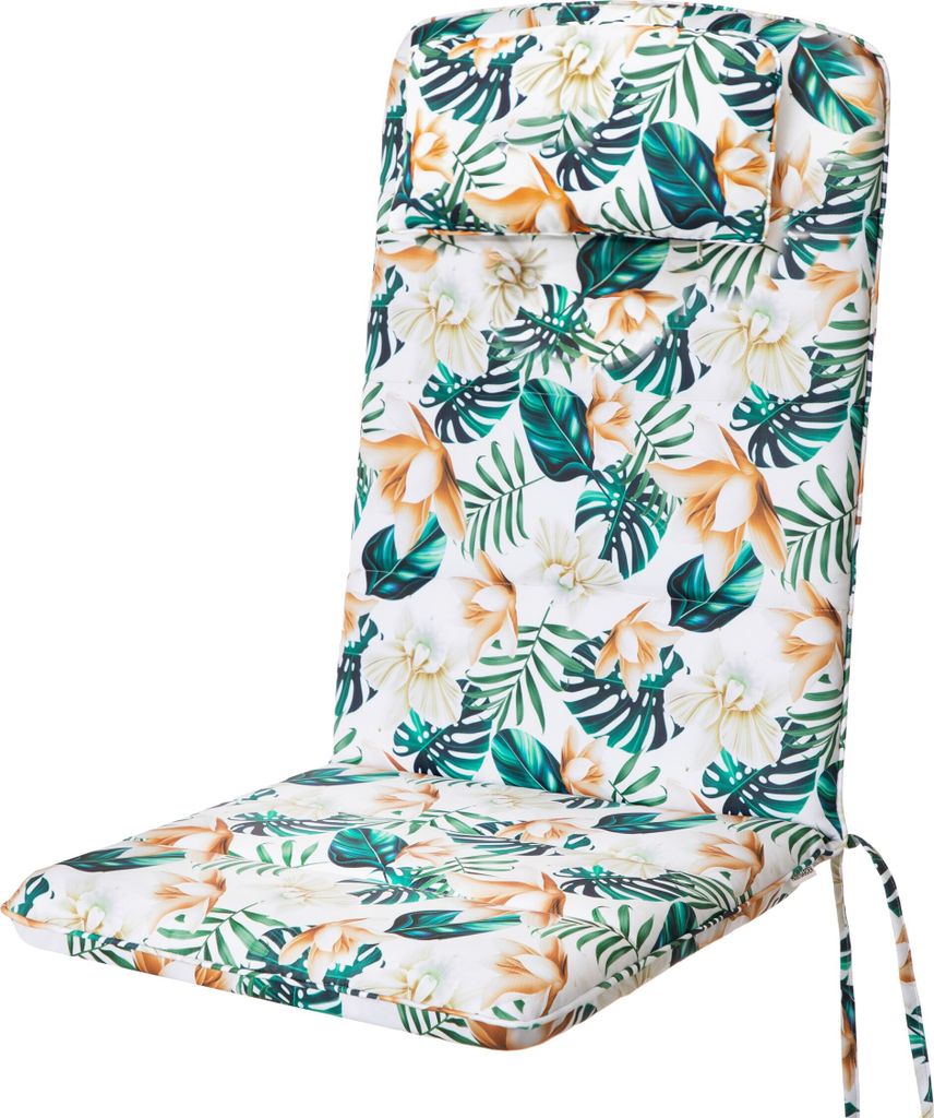 Hochlehner Auflage "Antonia" (50×48×73 cm) – 6 cm dick | Sitzkissen, Sitzpolster, Gartenmöbel Kissen | HobbyGarden