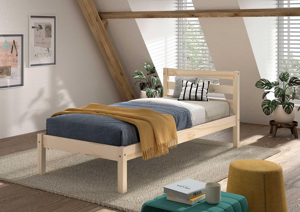 VIPACK - Einzelbett Pino mit Liegefläche 90x200 cm