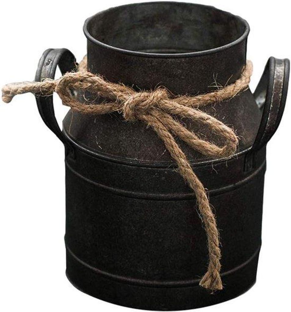 Rustikale Schmuck-Metallpflanzentopf - 15 cm hoch aus Metall für Wohnzimmer, Schlafzimmer und Küche