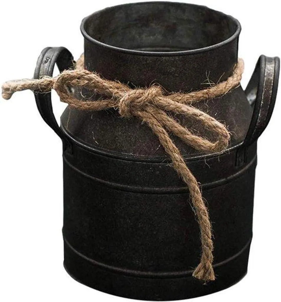 Petit pot de fleur déco 15 cm en métal pour cuisine et salon moderne